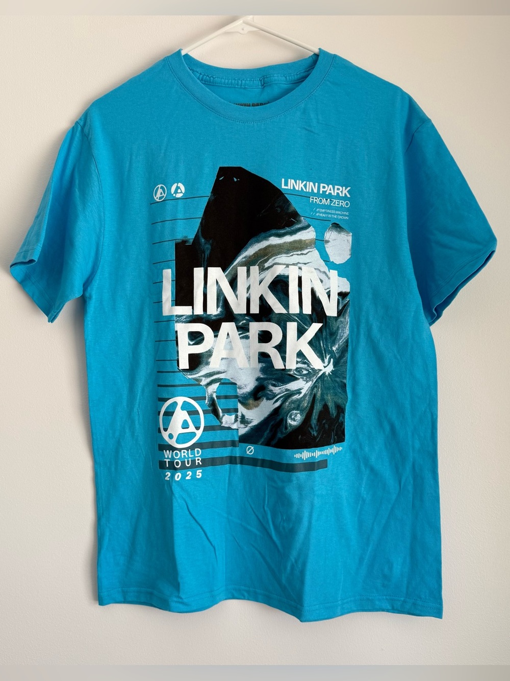 Linkin Park Blue T-Shirt World Tour 2025 Size Medium